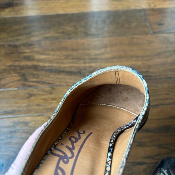 NWOB Zodiac Leather Snake Print Reptile Mules Sz 7.5 - Picture 10 of 11